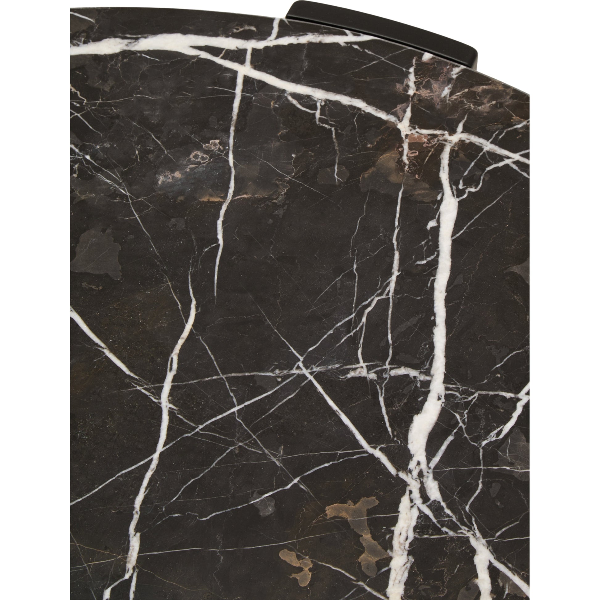 Ravello Round Black Marble Top Large Coffee Table  Nicholas John Interiors