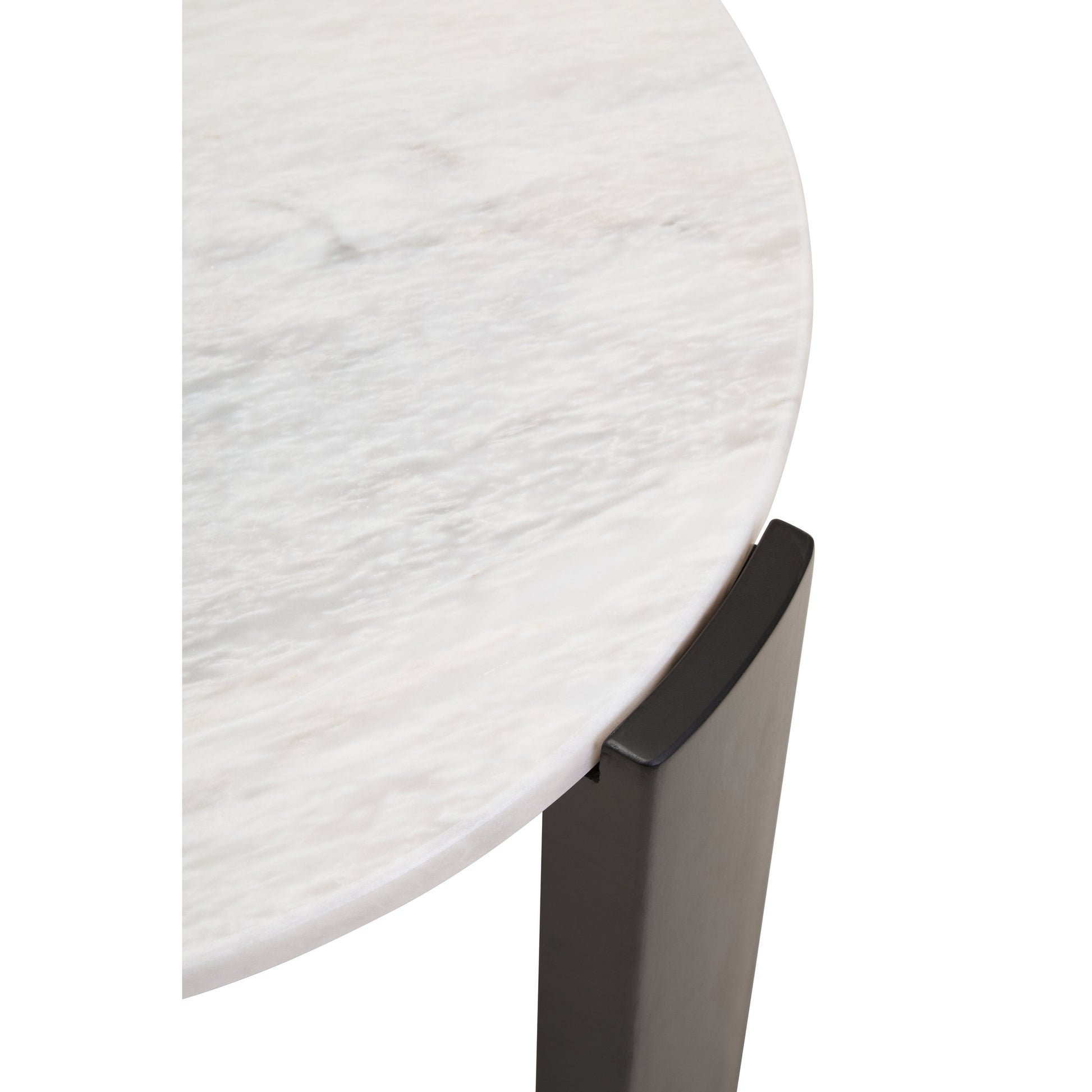 Ravello Round White Marble Top Small Coffee Table  Nicholas John Interiors