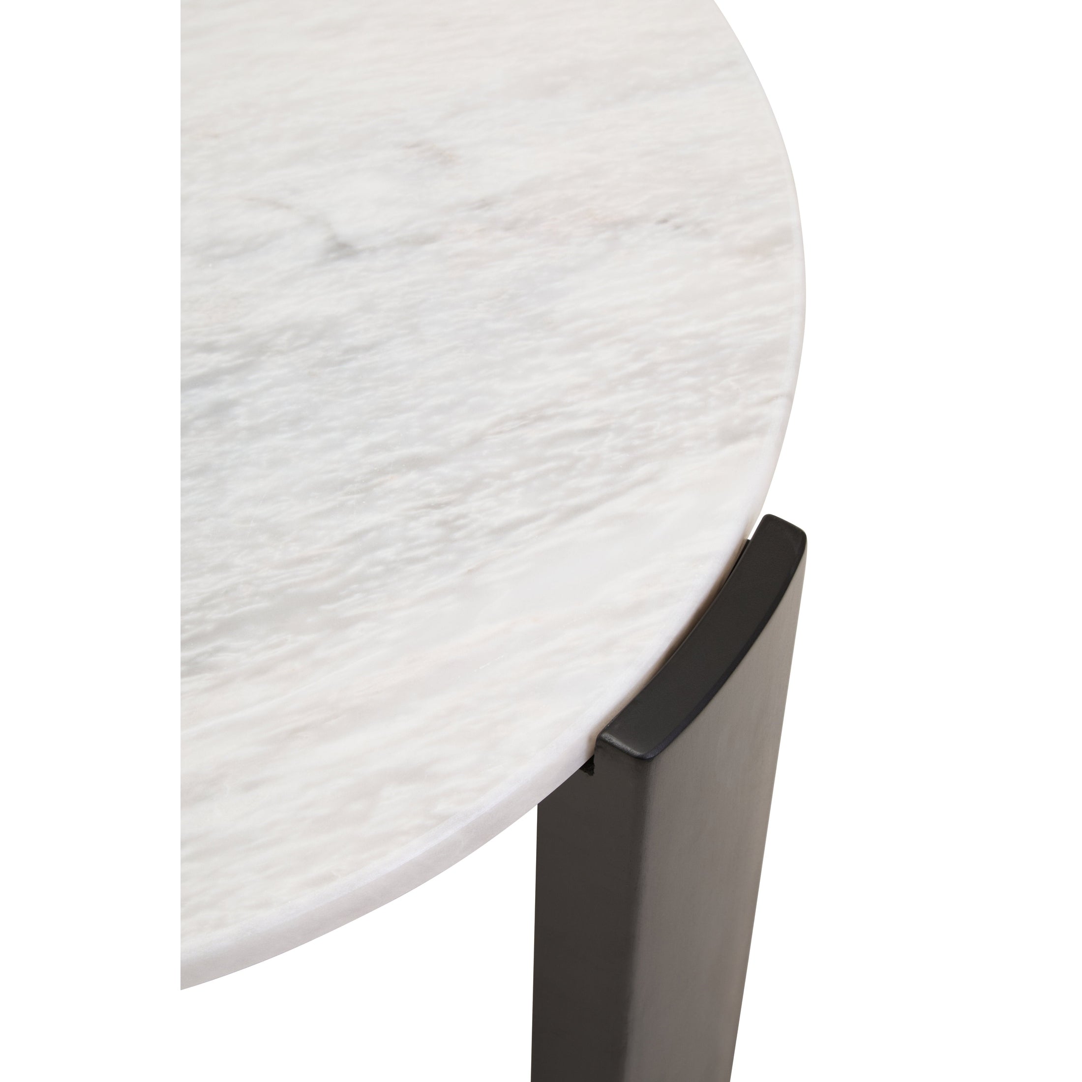Ravello Round White Marble Top Small Coffee Table  Nicholas John Interiors