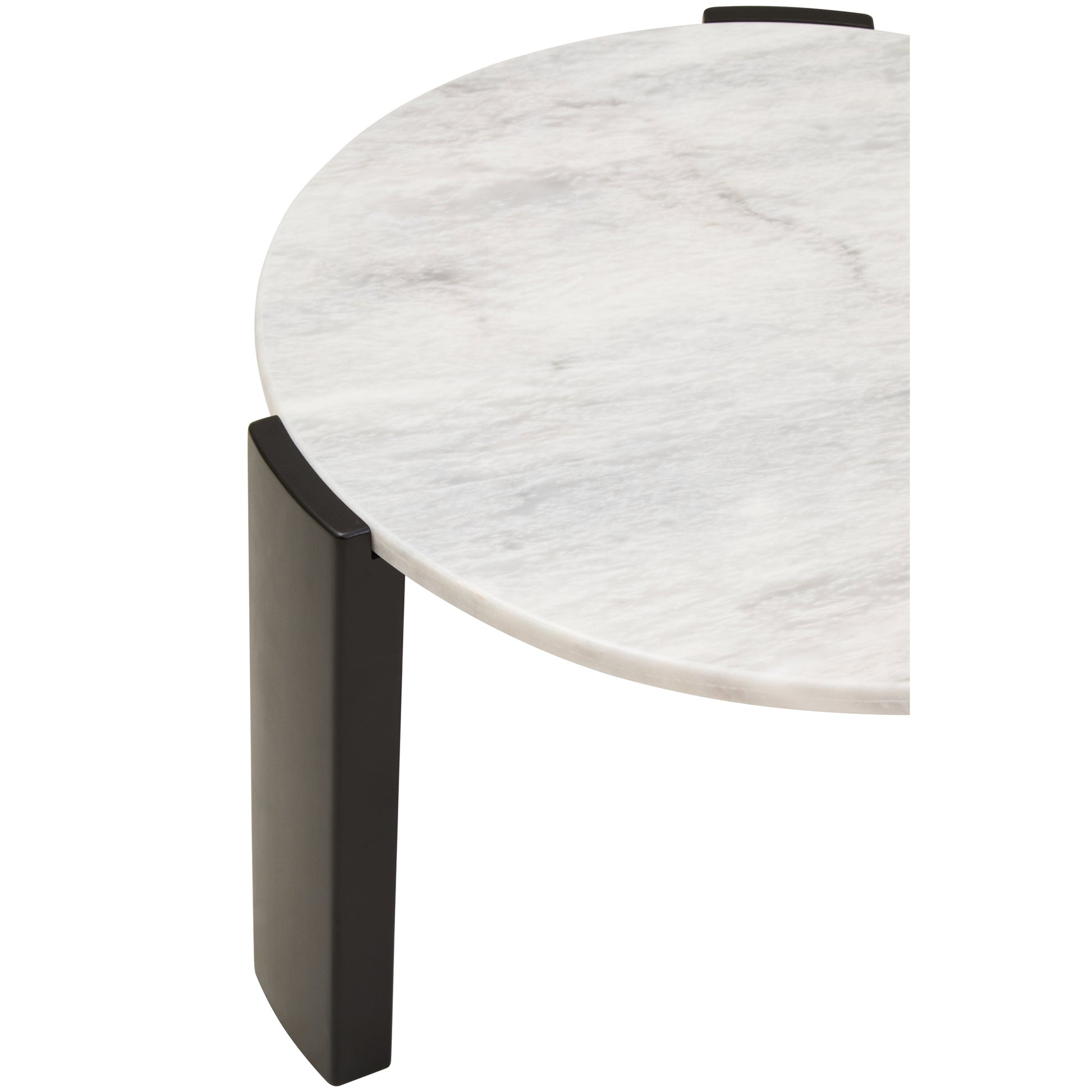 Ravello Round White Marble Top Small Coffee Table  Nicholas John Interiors