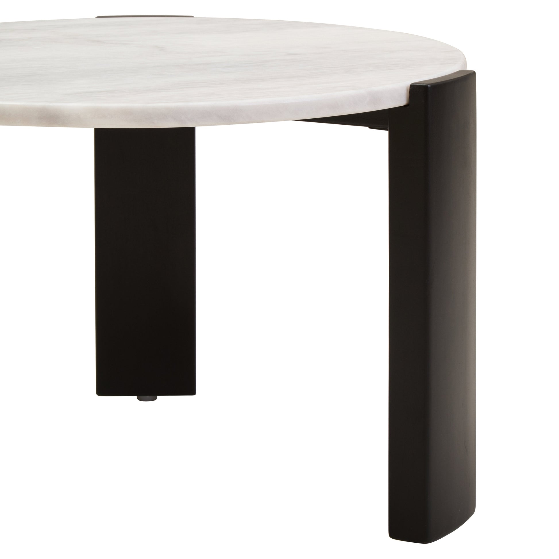 Ravello Round White Marble Top Small Coffee Table  Nicholas John Interiors