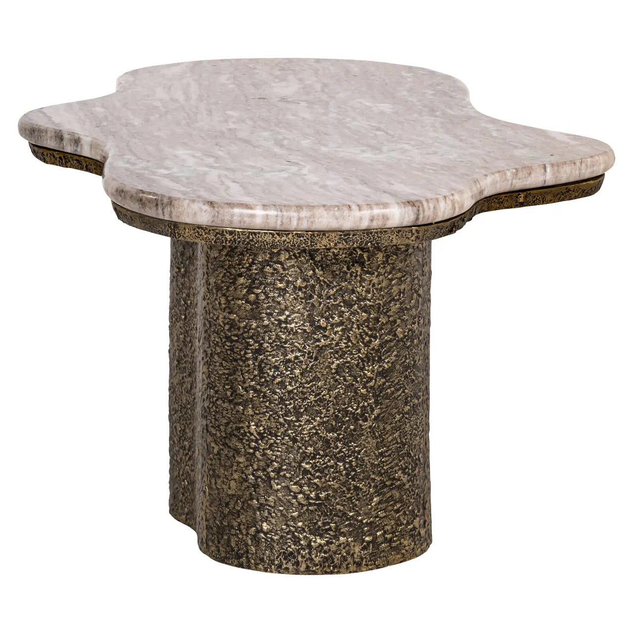 Richmond Interiors Abandos Brass Antique Coffee Table   Nicholas John Interiors