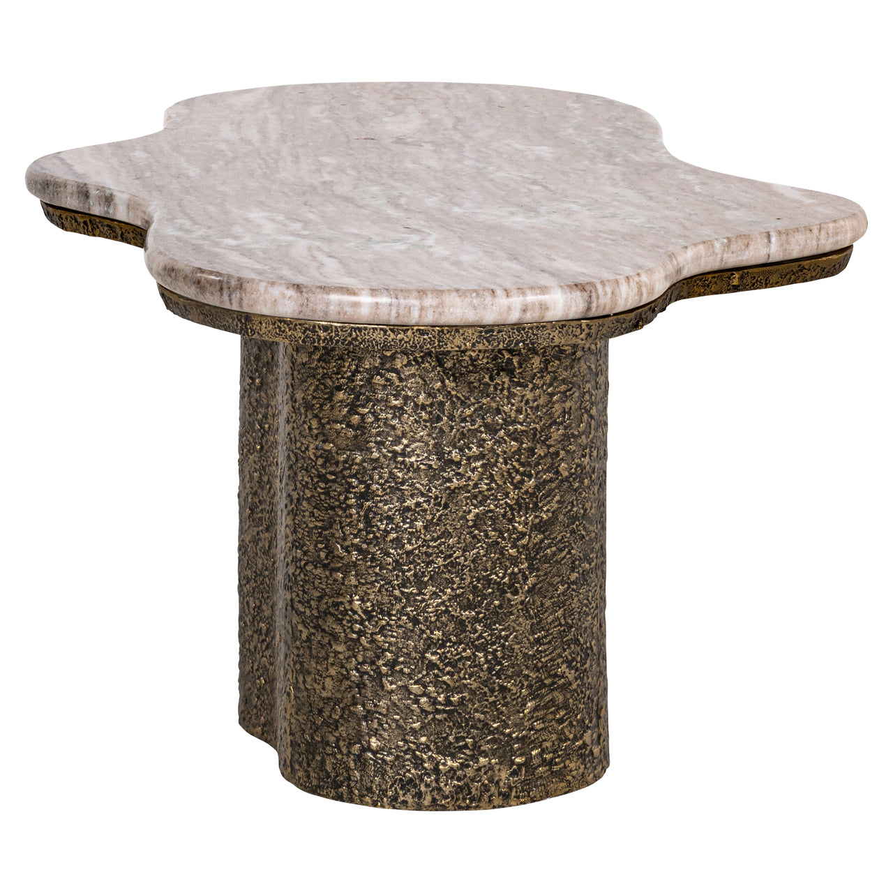 Richmond Interiors Abandos Brass Antique Coffee Table   Nicholas John Interiors