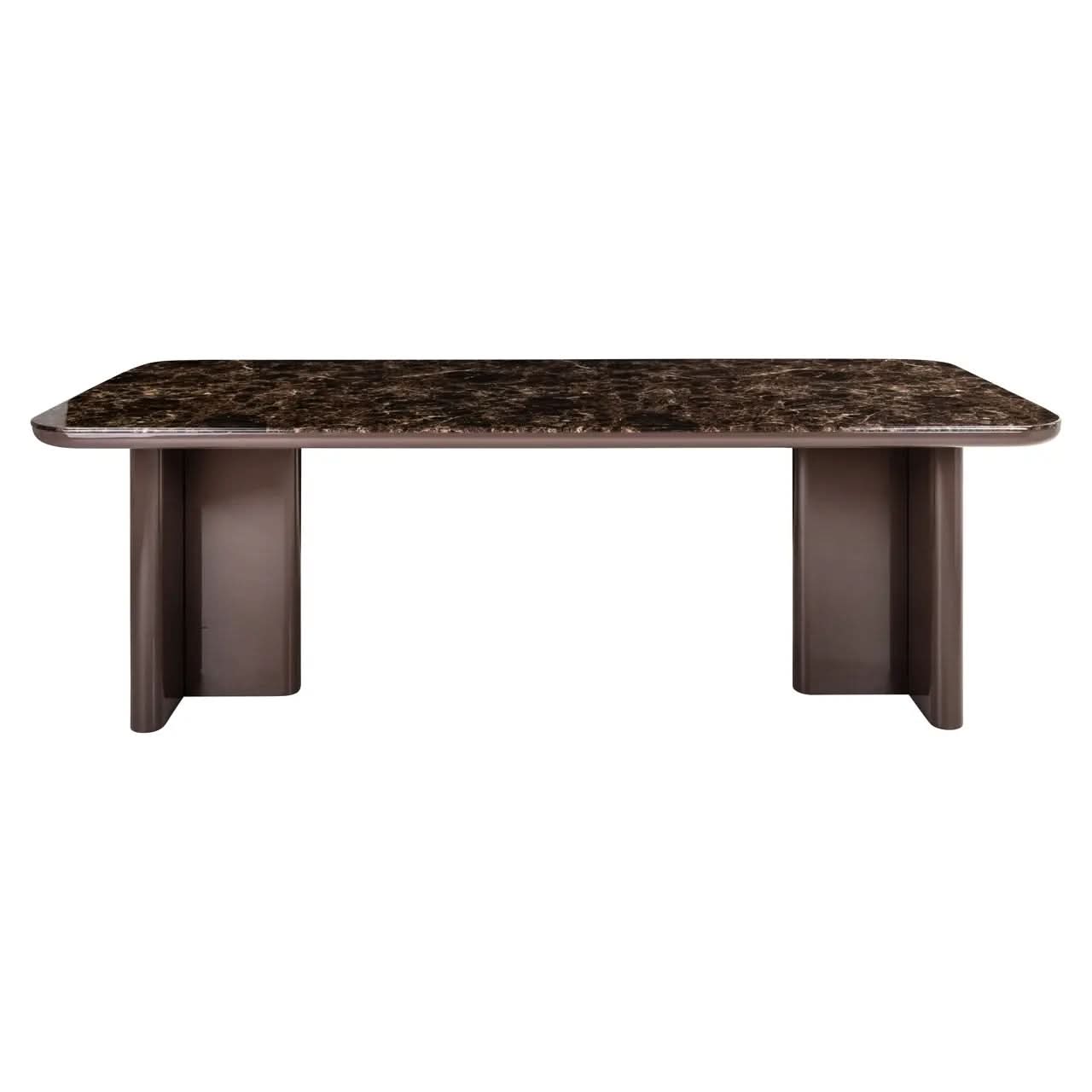 Richmond Interiors Almundi Chocolate Brown 230cm Dining Table   Nicholas John Interiors