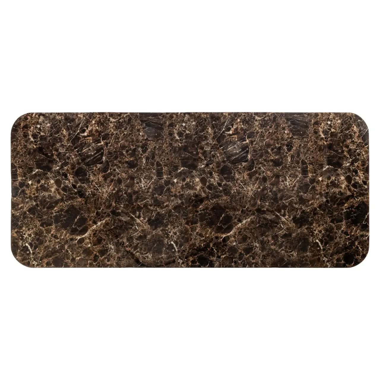 Richmond Interiors Almundi Chocolate Brown 230cm Dining Table   Nicholas John Interiors