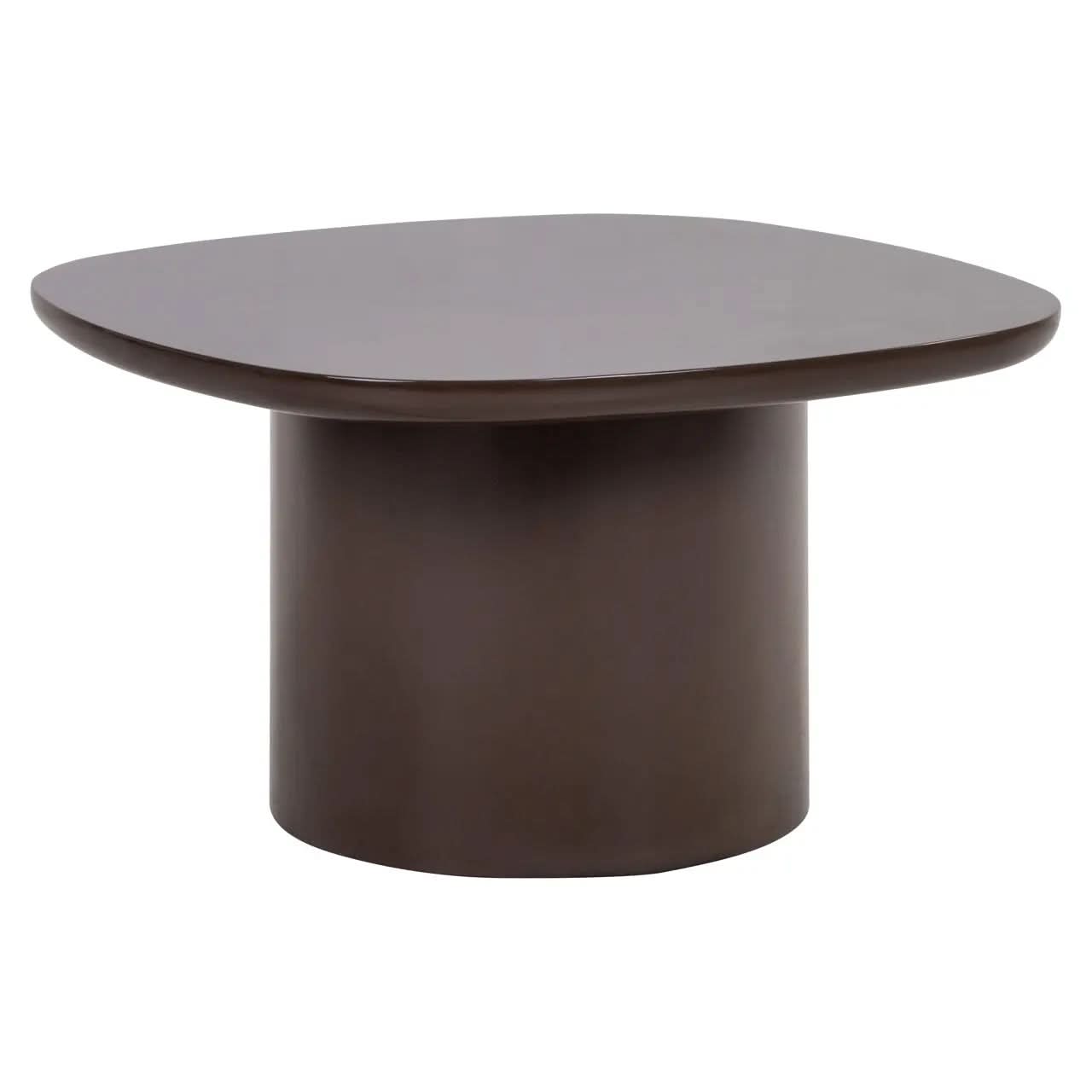 Richmond Interiors Almundi Chocolate Brown End Table   Nicholas John Interiors
