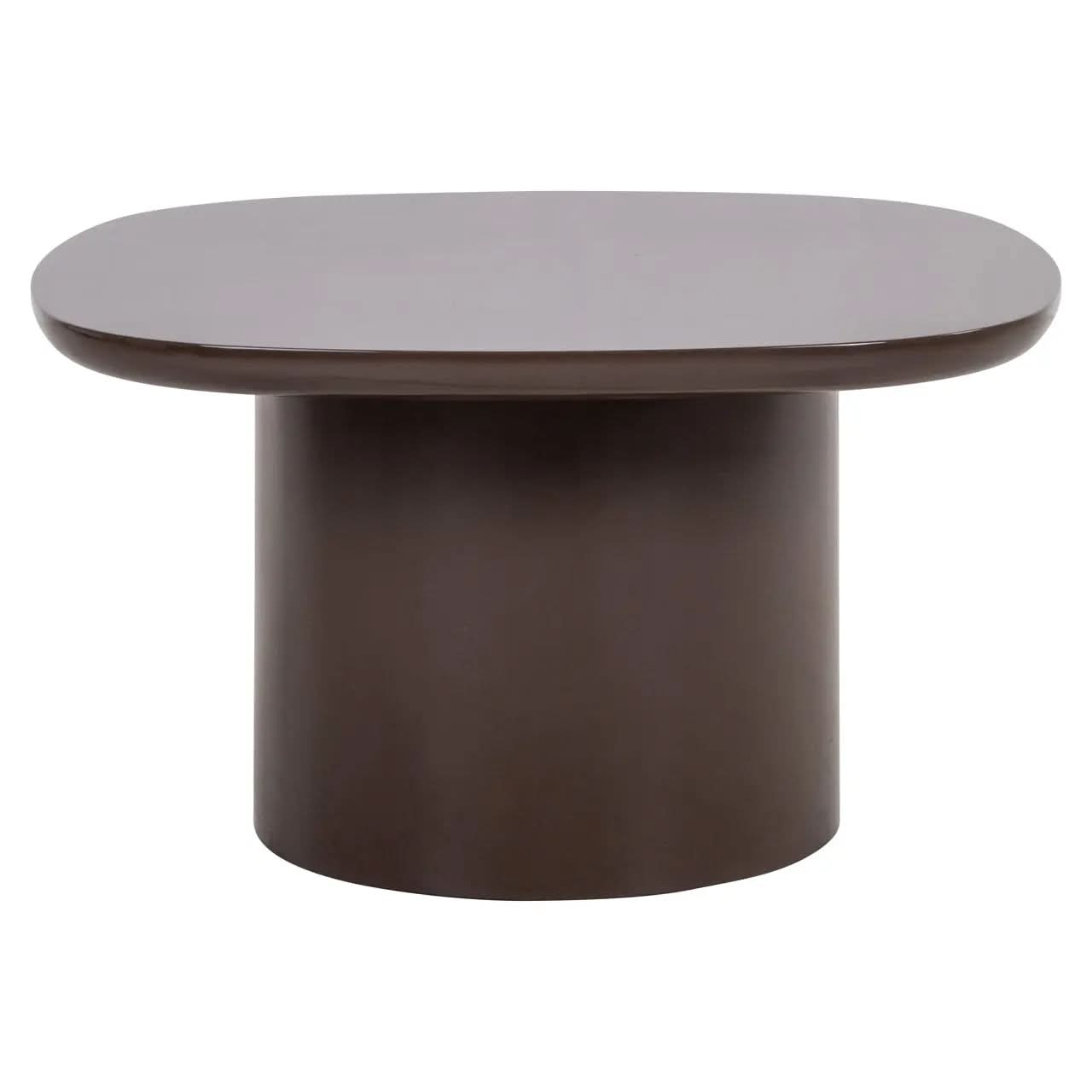Richmond Interiors Almundi Chocolate Brown End Table   Nicholas John Interiors