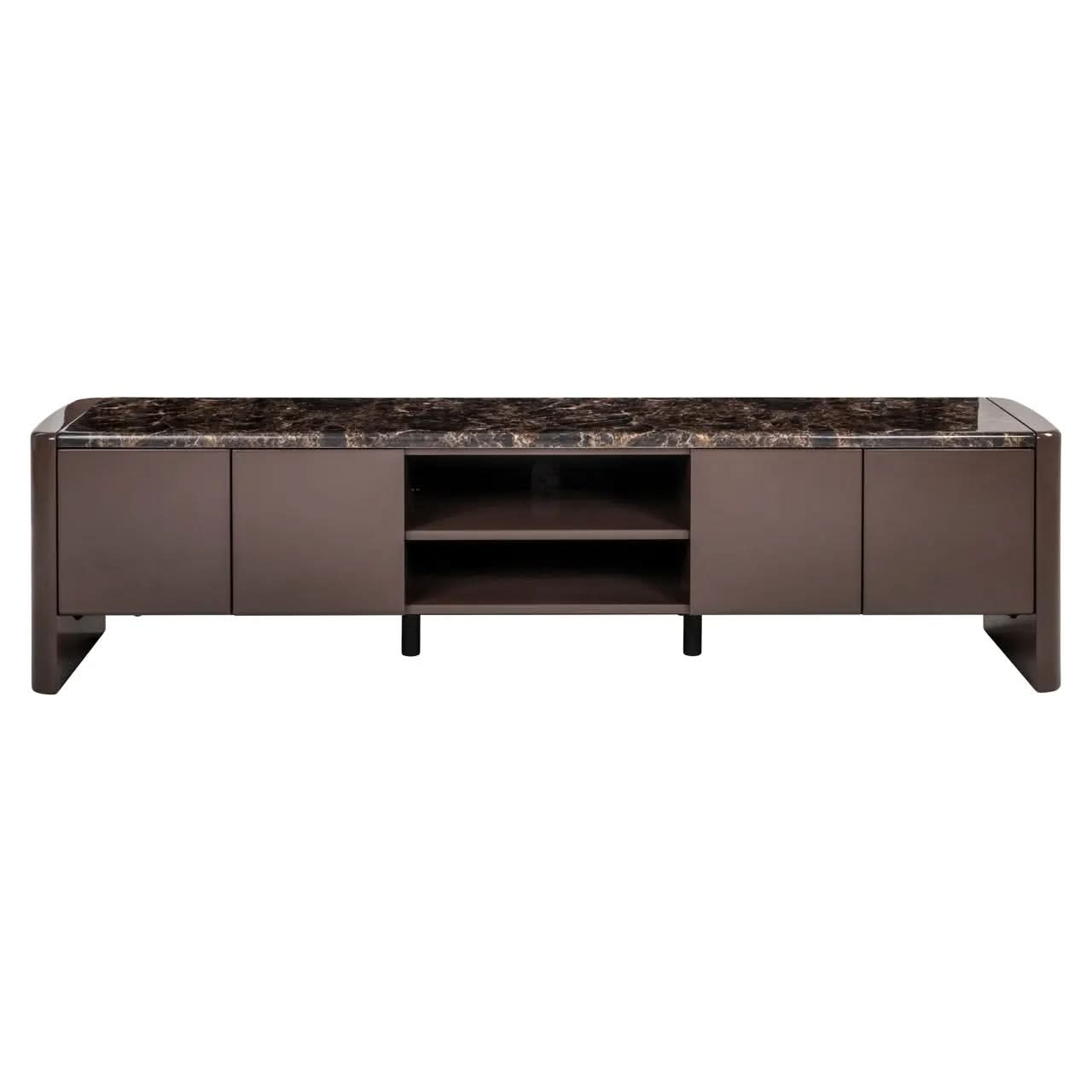 Richmond Interiors Almundi Chocolate Brown TV Cabinet   Nicholas John Interiors