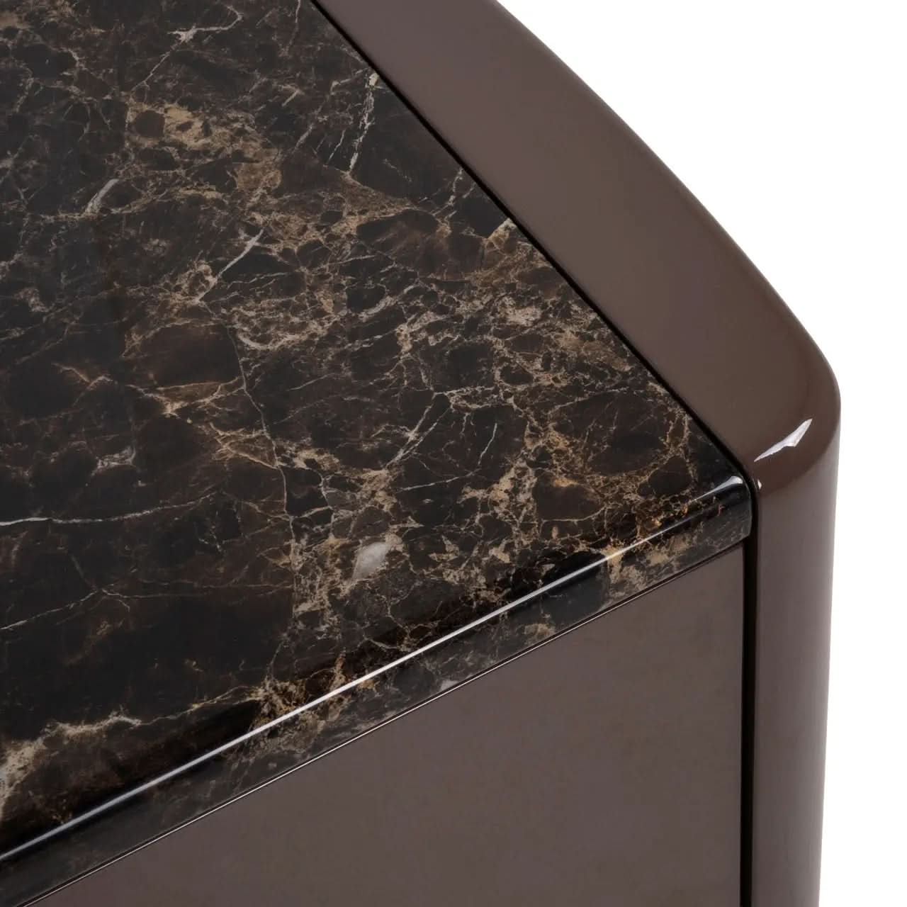 Richmond Interiors Almundi Chocolate Brown TV Cabinet   Nicholas John Interiors