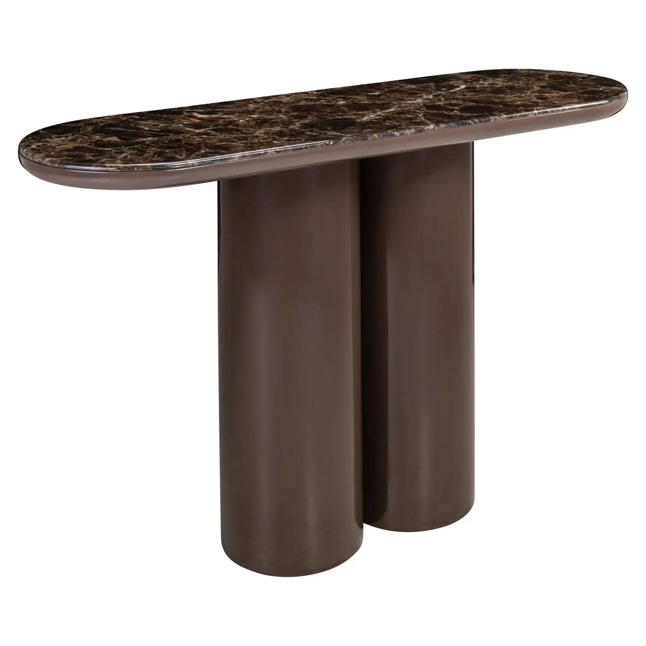Richmond Interiors Almundi Console Table in Chocolate Brown   Nicholas John Interiors