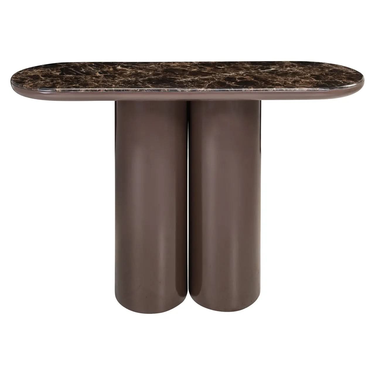 Richmond Interiors Almundi Console Table in Chocolate Brown   Nicholas John Interiors