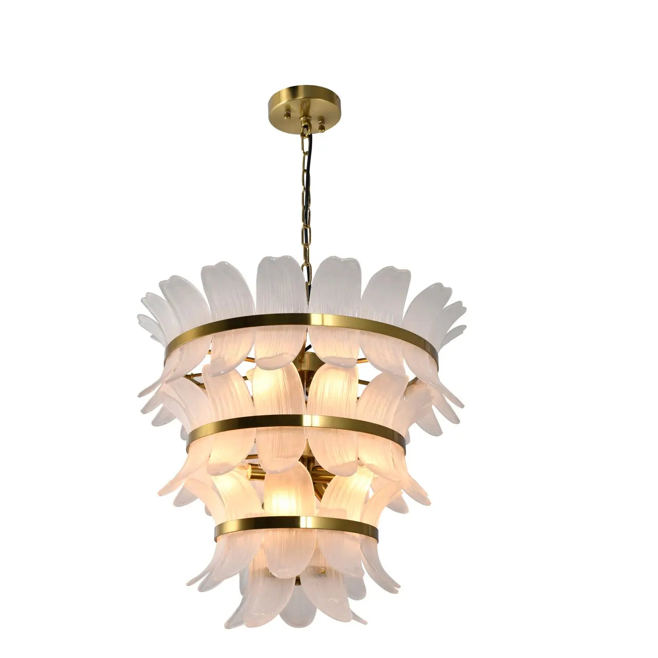 Richmond Interiors Ameline Brass Antique Chandelier   Nicholas John Interiors