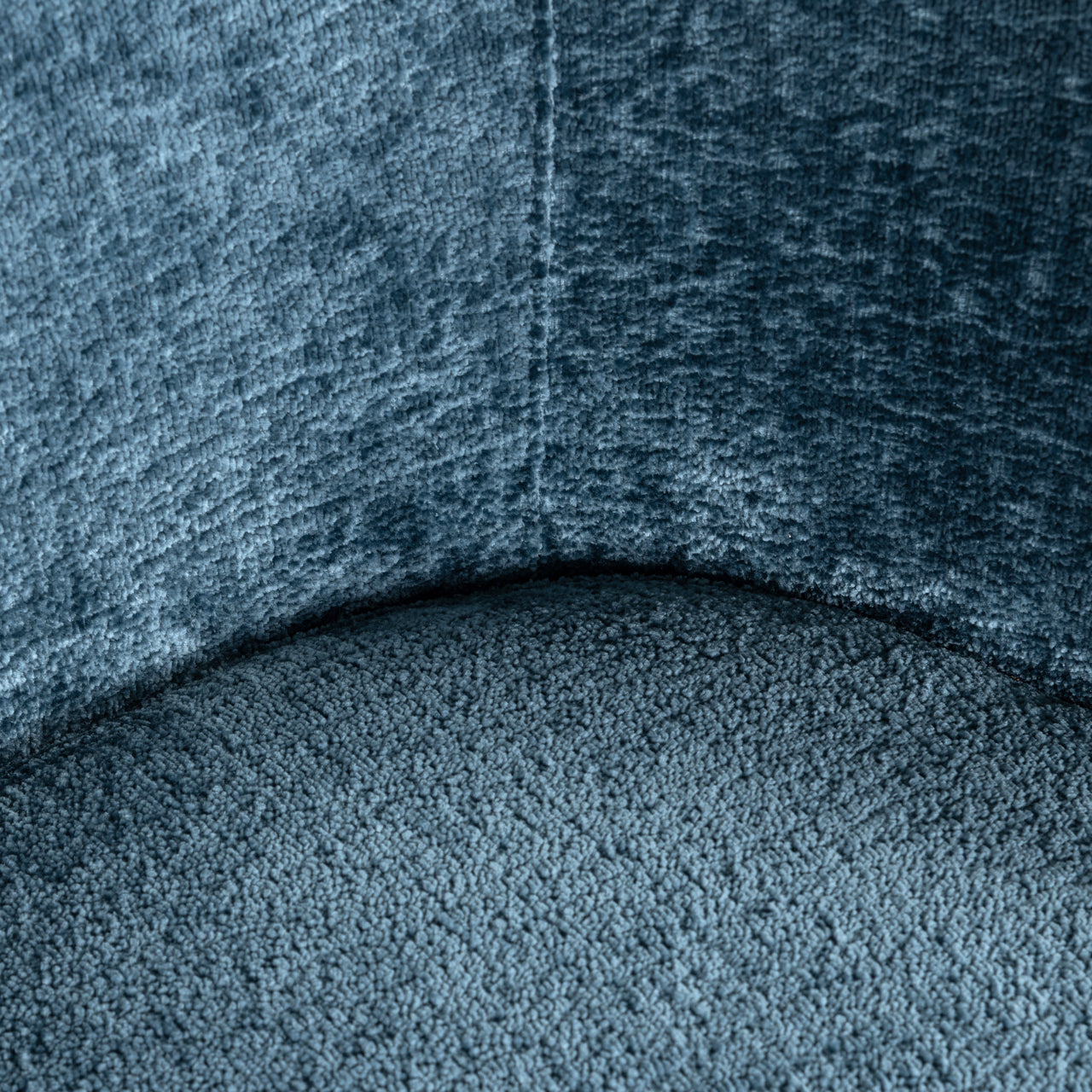 Richmond Interiors Amphara Dining Chair in Blue Chenille - Nicholas John Interiors