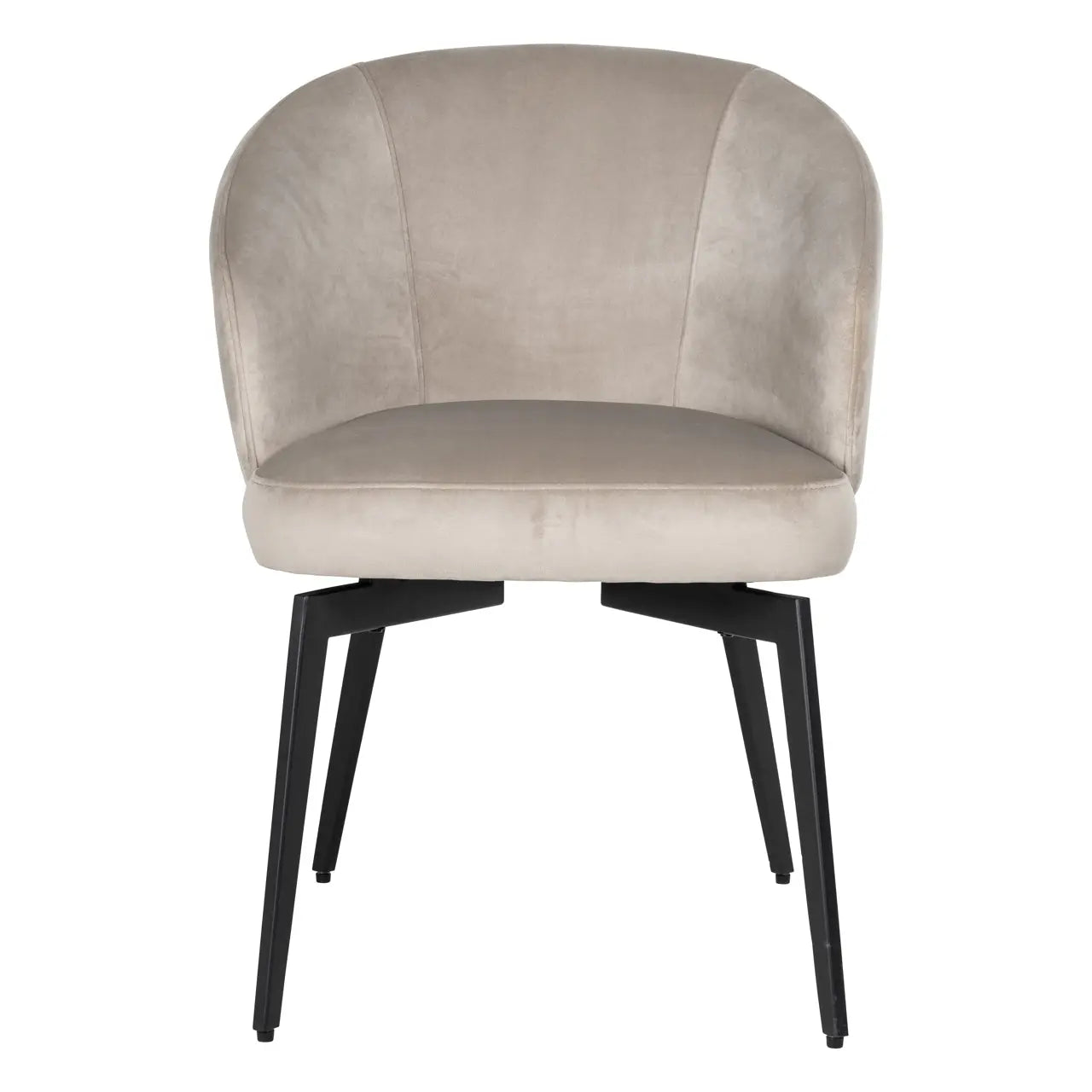 Richmond Interiors Amphara Dining Chair in Khaki Velvet  Nicholas John Interiors