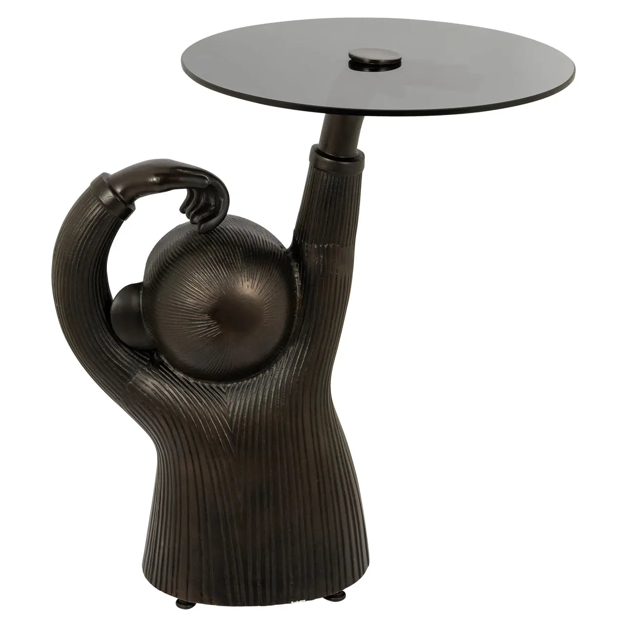 Richmond Interiors Ape Bronze End Table  Nicholas John Interiors