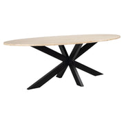 Richmond Interiors Avalon 230cm Oval Dining Table in Bronze  Nicholas John Interiors