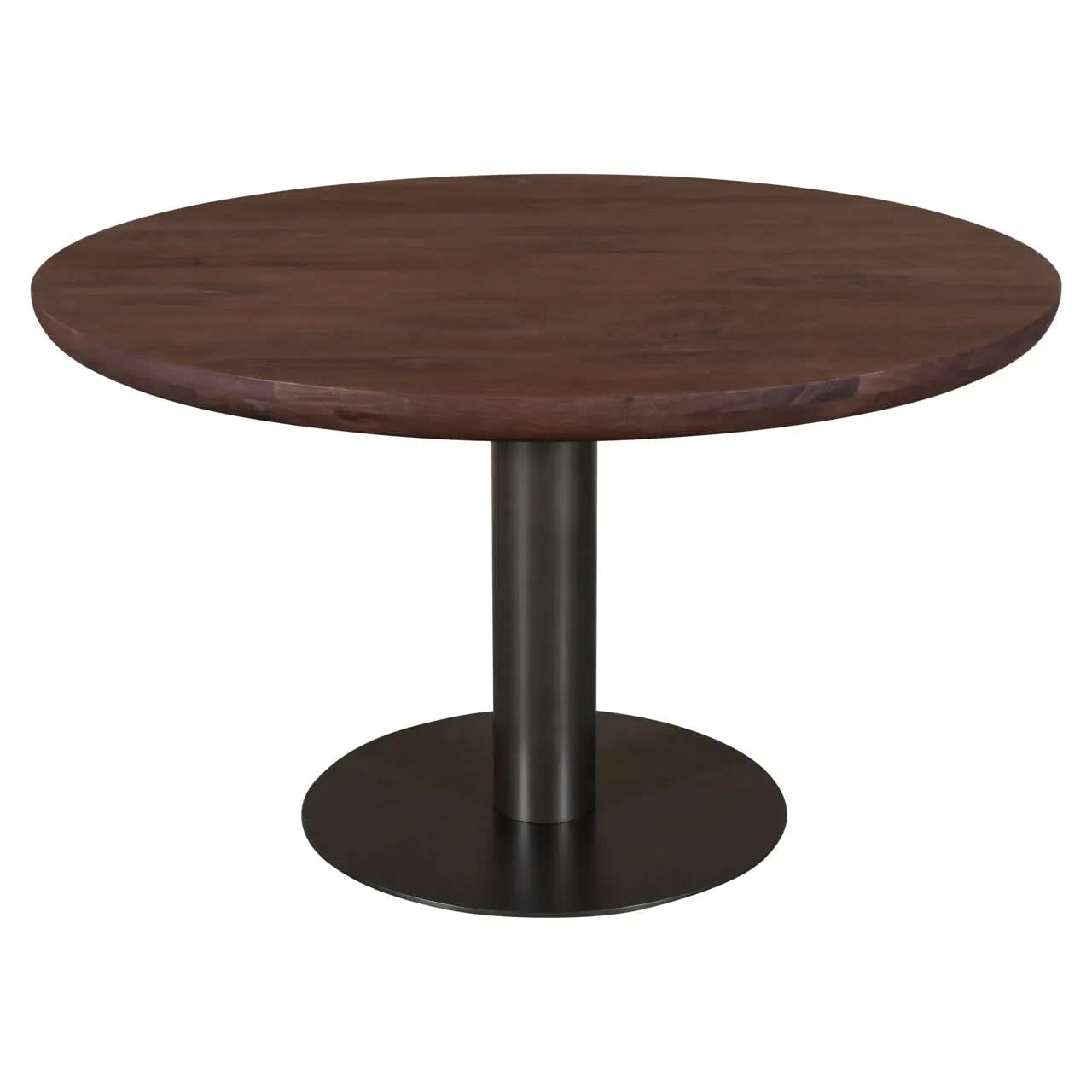 Richmond Interiors Baldwin Spicebrown 130cm Dining Table   Nicholas John Interiors