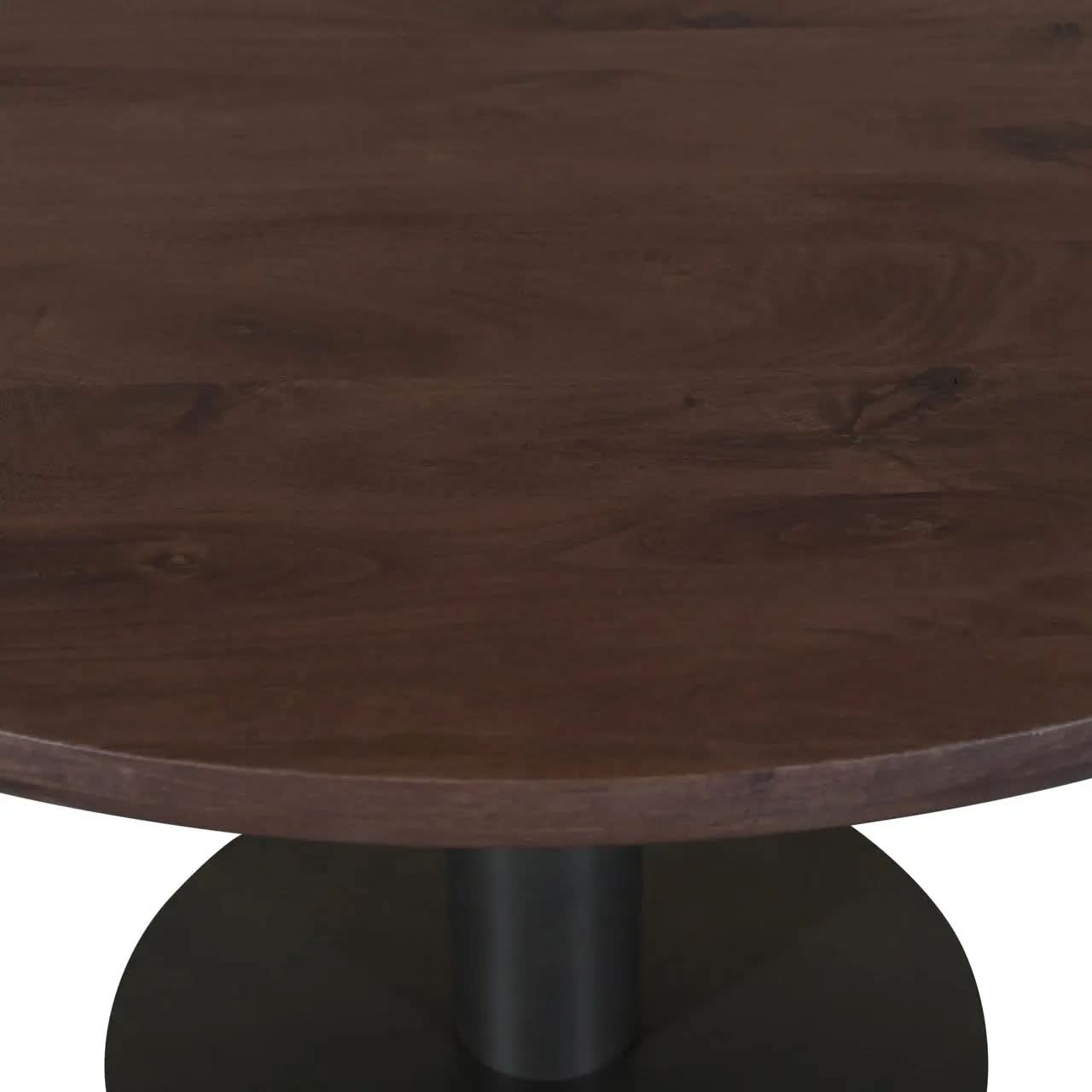 Richmond Interiors Baldwin Spicebrown 130cm Dining Table   Nicholas John Interiors