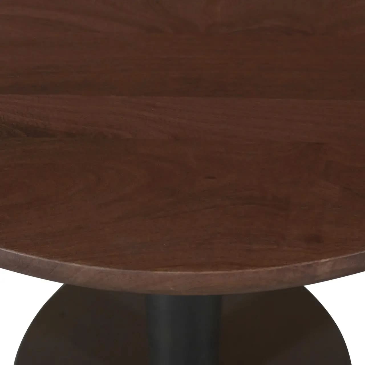 Richmond Interiors Baldwin Spicebrown 80cm Bistro Table   Nicholas John Interiors