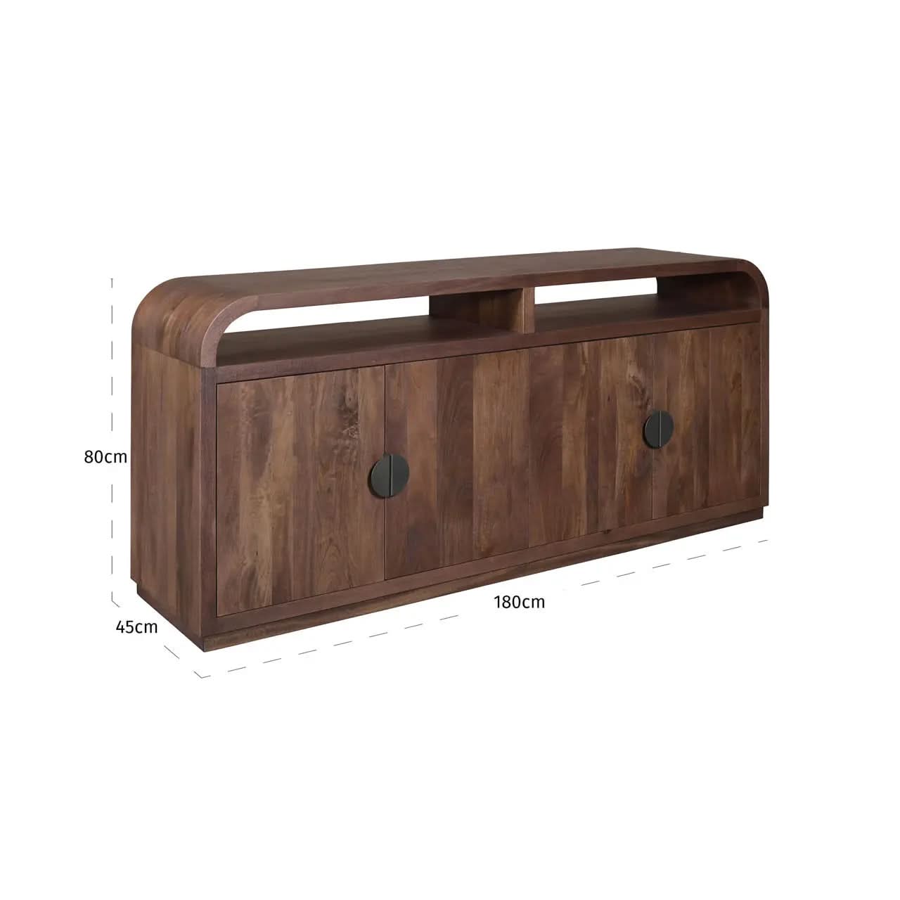 Richmond Interiors Baldwin Spicebrown Sideboard   Nicholas John Interiors