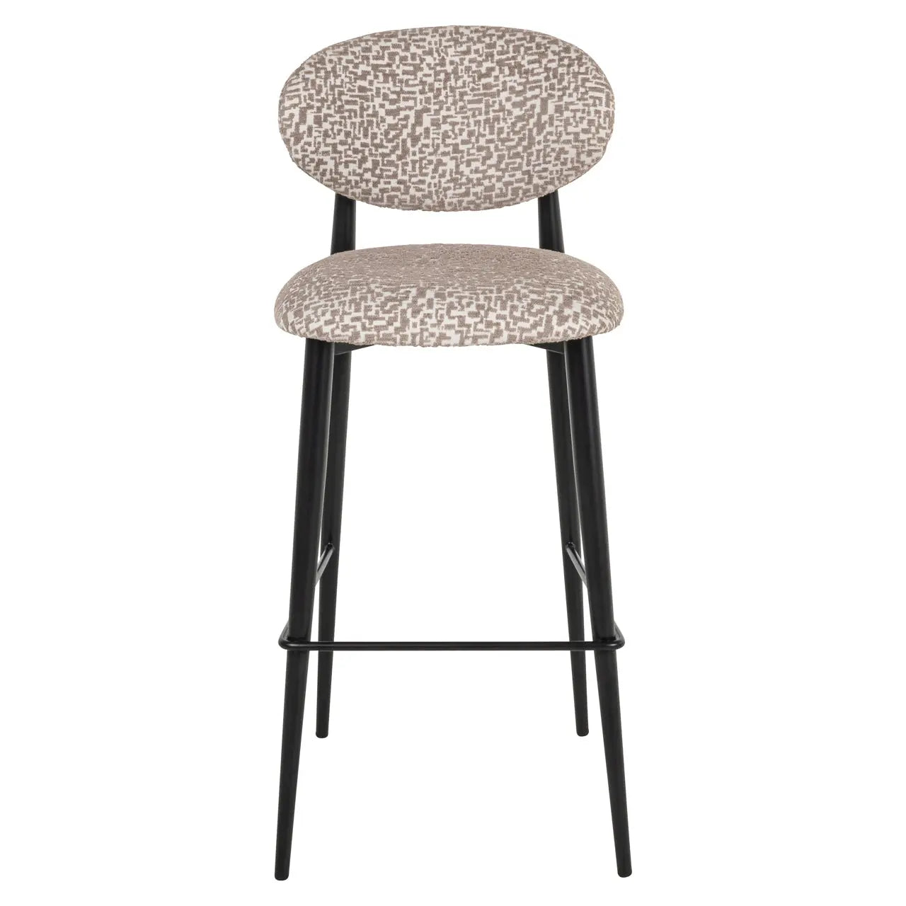 Richmond Interiors Dantes Bar Stool in Natural Geo - Nicholas John Interiors