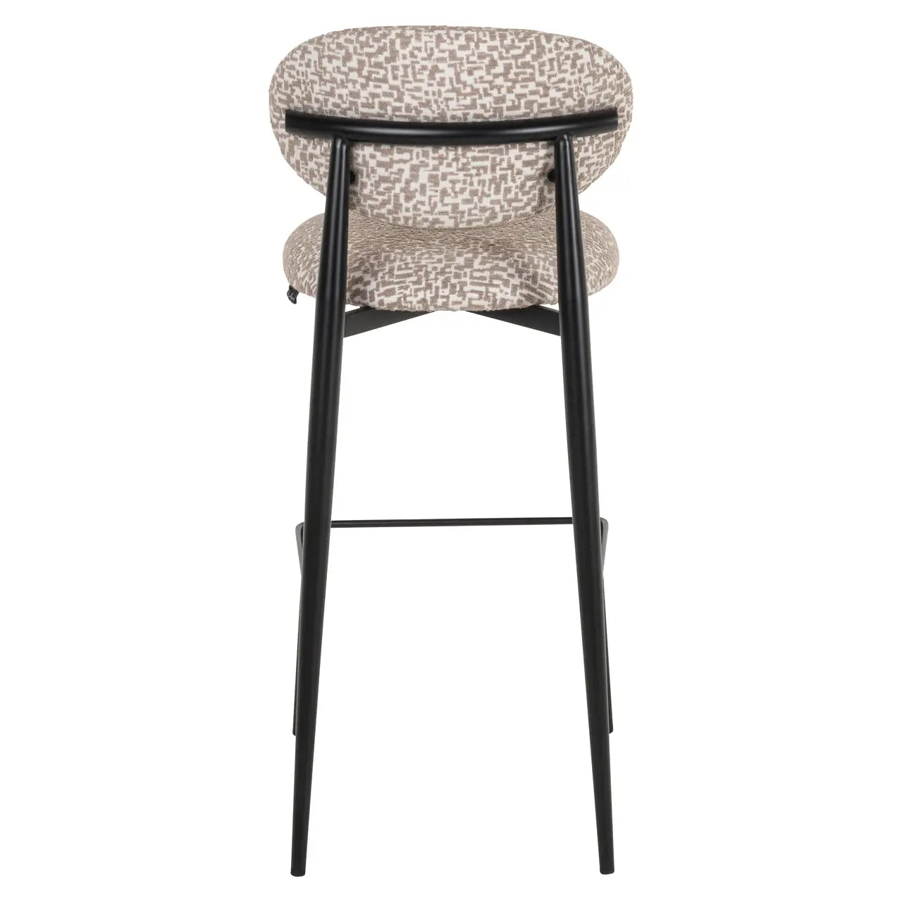 Richmond Interiors Dantes Bar Stool in Natural Geo - Nicholas John Interiors