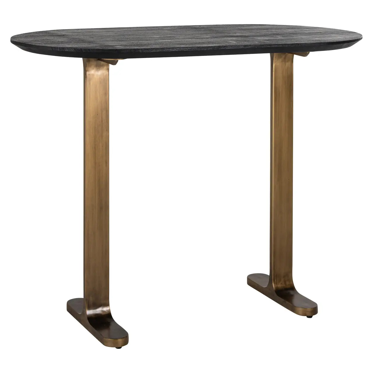 Richmond Interiors Revelin 140cm Bar Table in Black/Gold