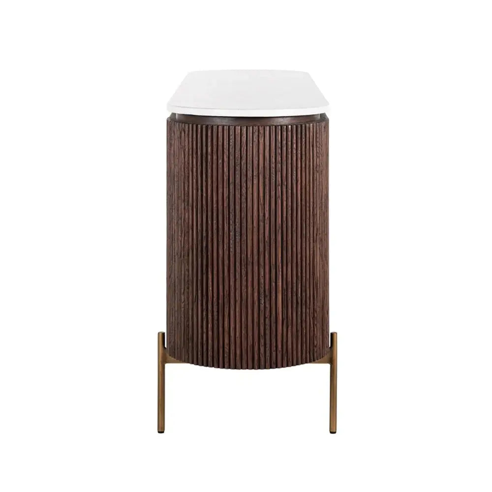 Richmond Interiors Barkley Sideboard in Brushed Gold   Nicholas John Interiors