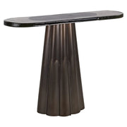 Richmond Interiors Barwick Brass Antique Console Table   Nicholas John Interiors