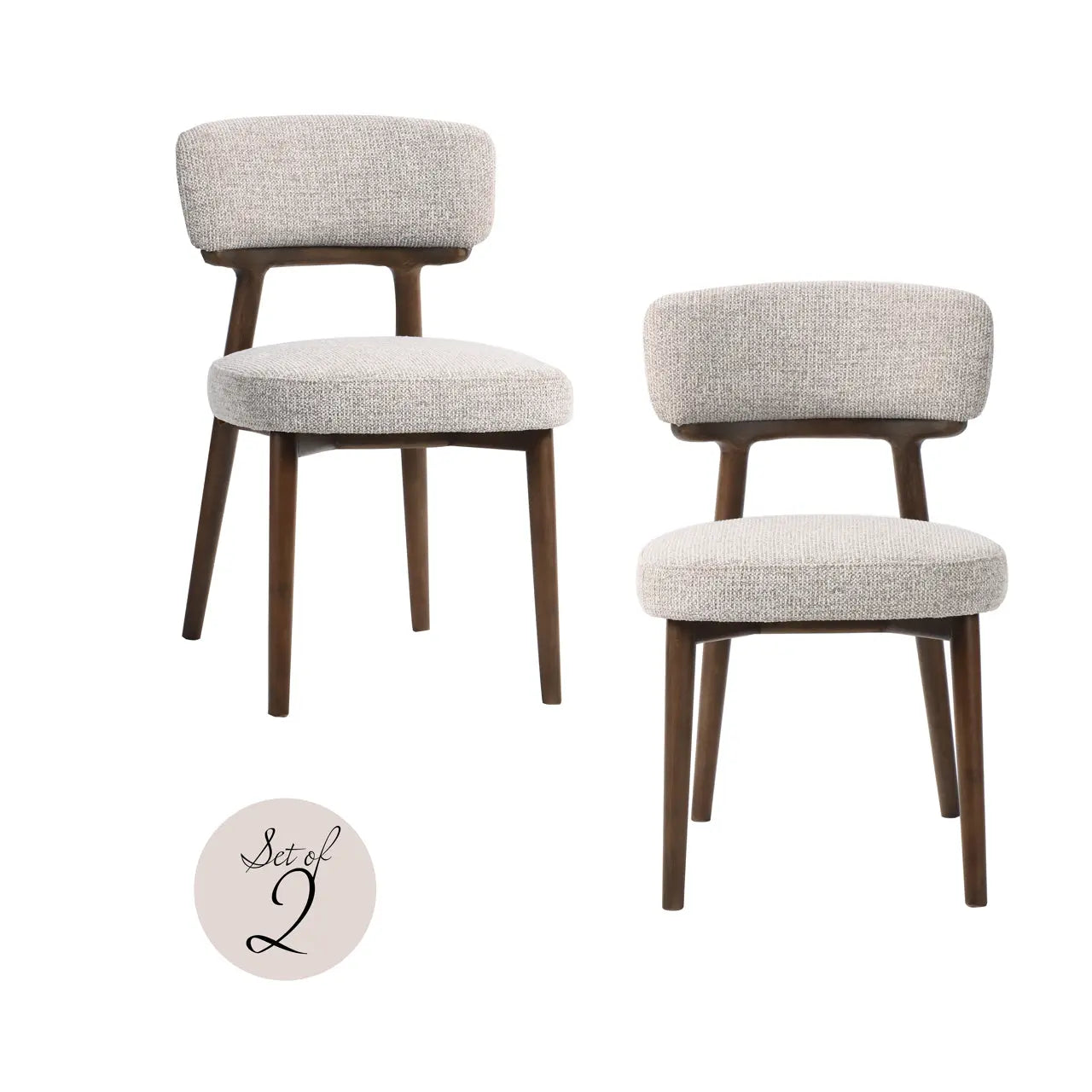 Richmond Interiors Basker Natural Fancy Dining Chair (Set of 2)