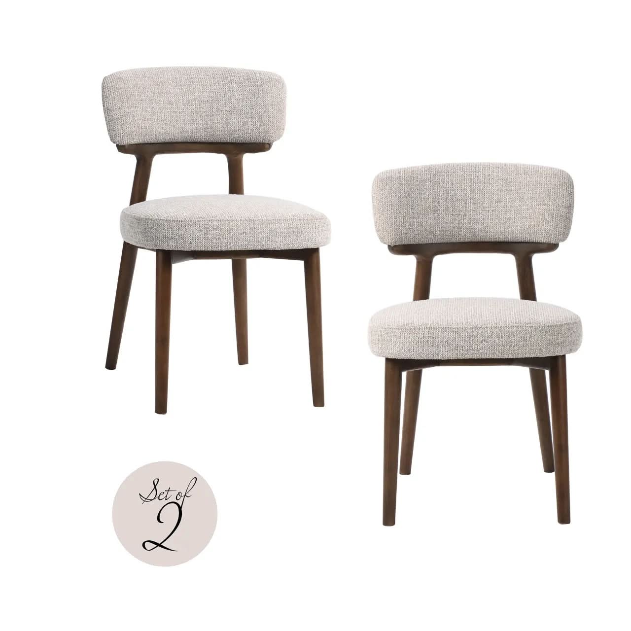 Richmond Interiors Basker Natural Fancy Dining Chair (Set of 2)   Nicholas John Interiors