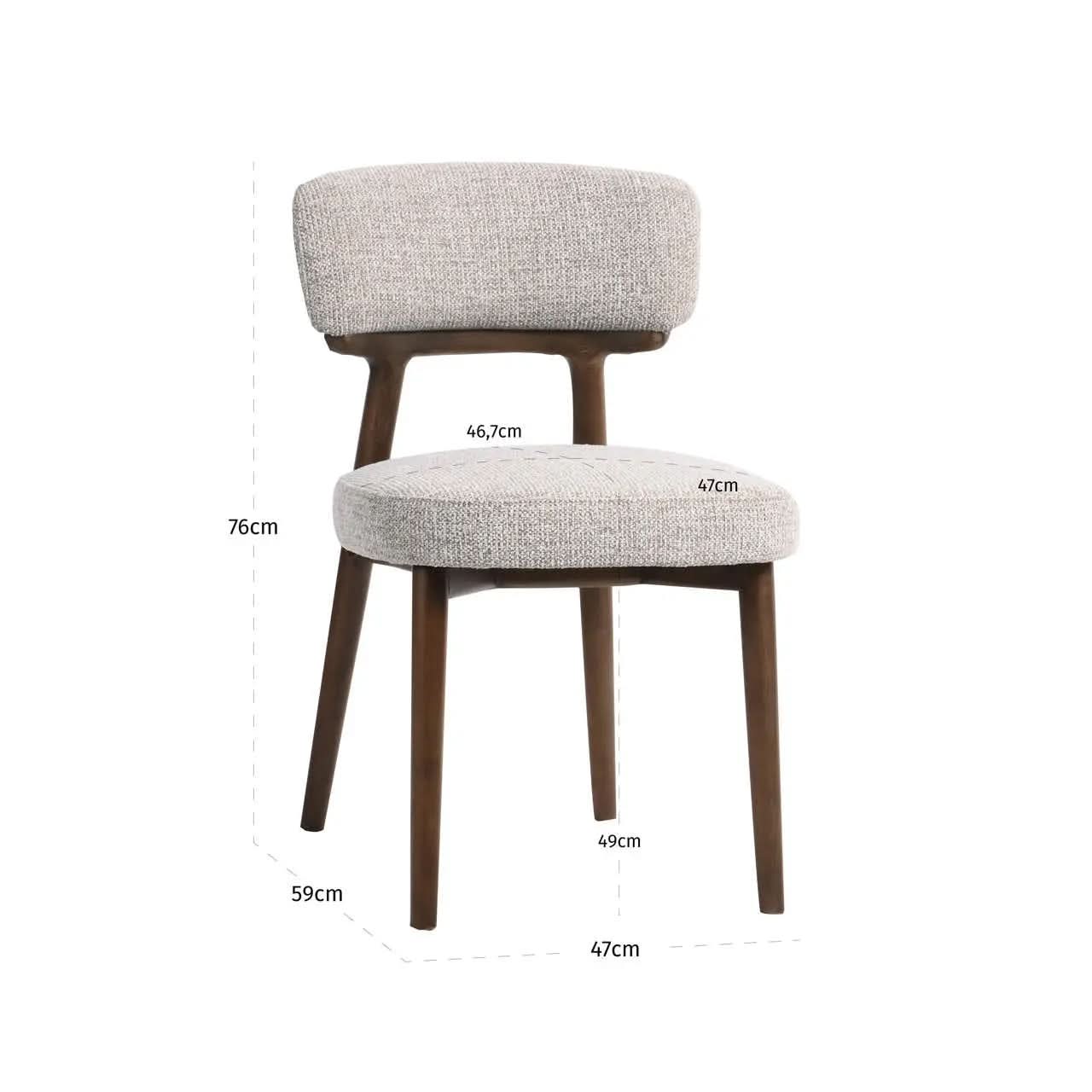 Richmond Interiors Basker Natural Fancy Dining Chair (Set of 2)   Nicholas John Interiors