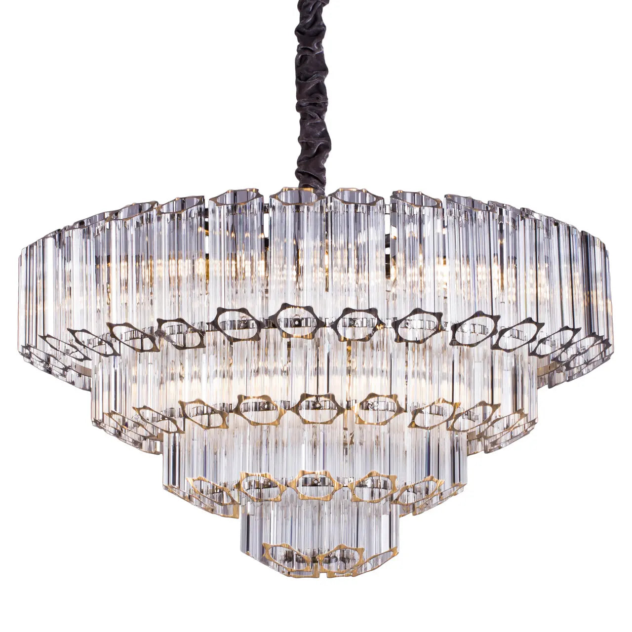 Richmond Interiors Bece Chandelier in Chrome  Nicholas John Interiors