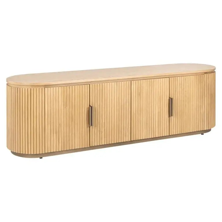 Richmond Interiors Belfort TV Cabinet in Natural Oak   Nicholas John Interiors