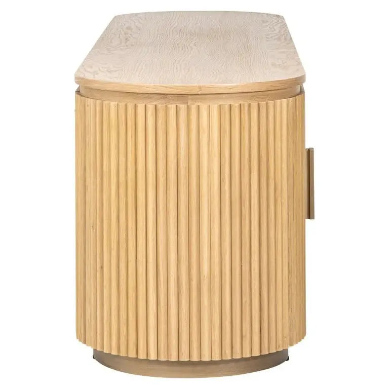 Richmond Interiors Belfort TV Cabinet in Natural Oak   Nicholas John Interiors