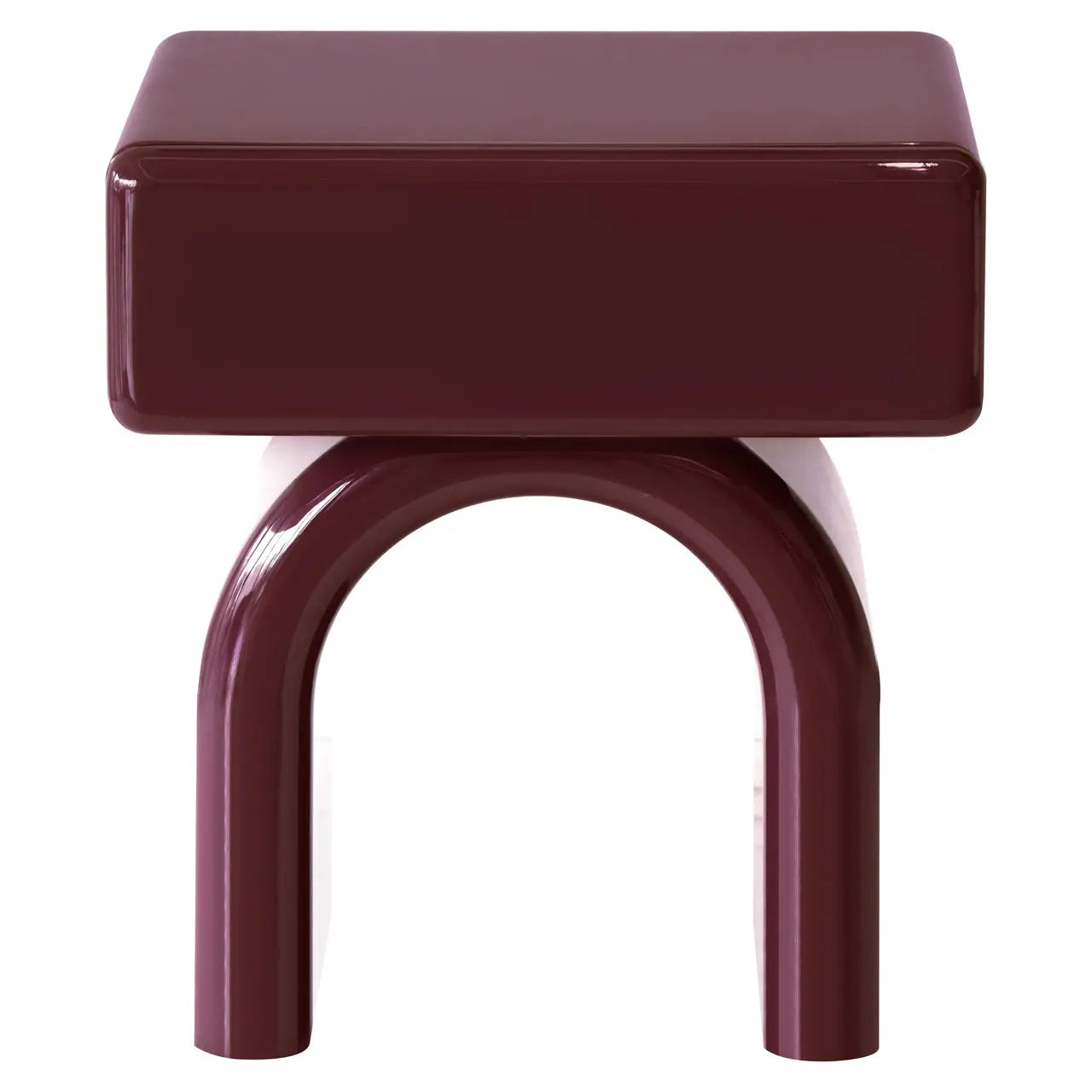 Richmond Interiors Bennet Burgundy 1-Drawer End Table   Nicholas John Interiors