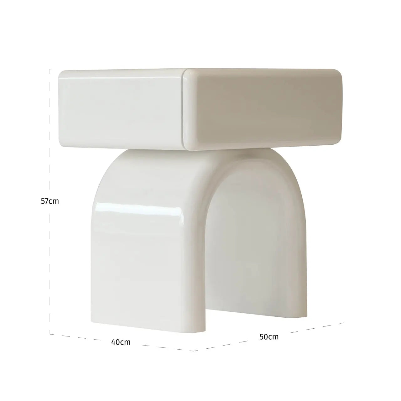 Richmond Interiors Bennet Coconut Milk 1-Drawer End Table   Nicholas John Interiors