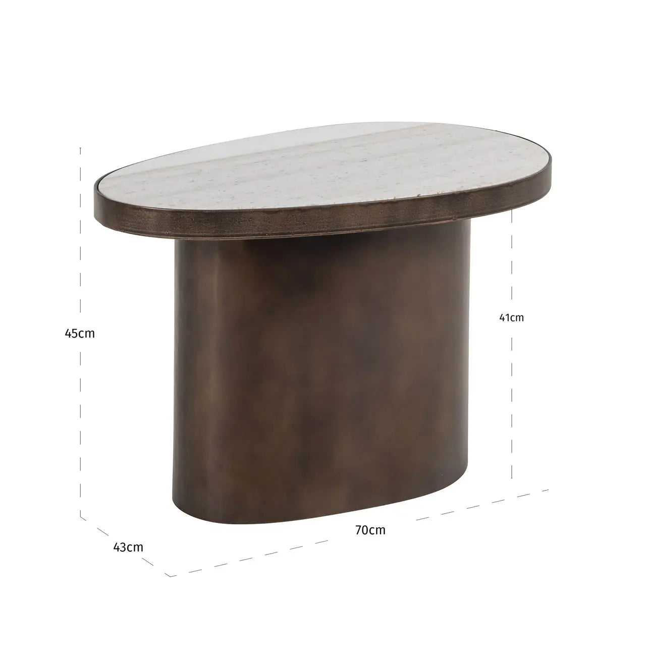 Richmond Interiors Biloxi Brown End Table   Nicholas John Interiors