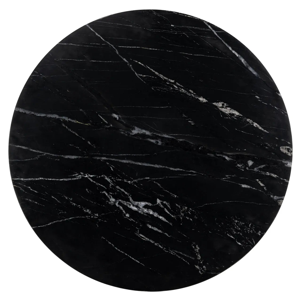 Richmond Interiors Logan 75cm Bistro Table in Black/Gold
