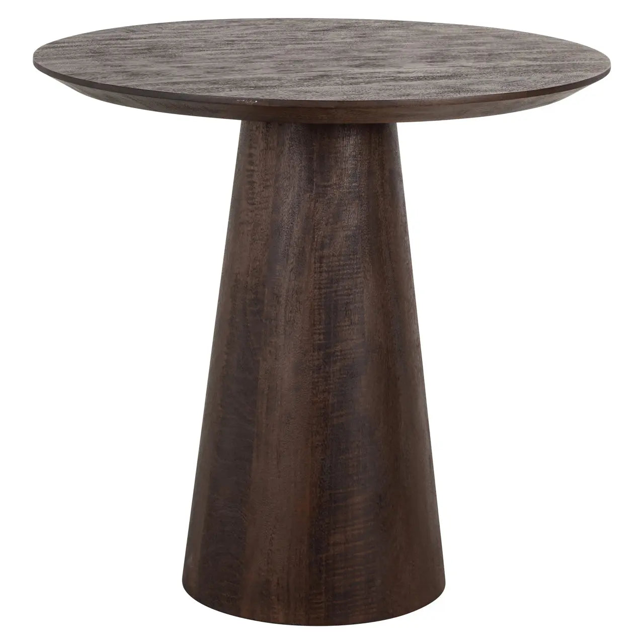 Richmond Interiors Willow 80cm Bistro Table in Dark Brown