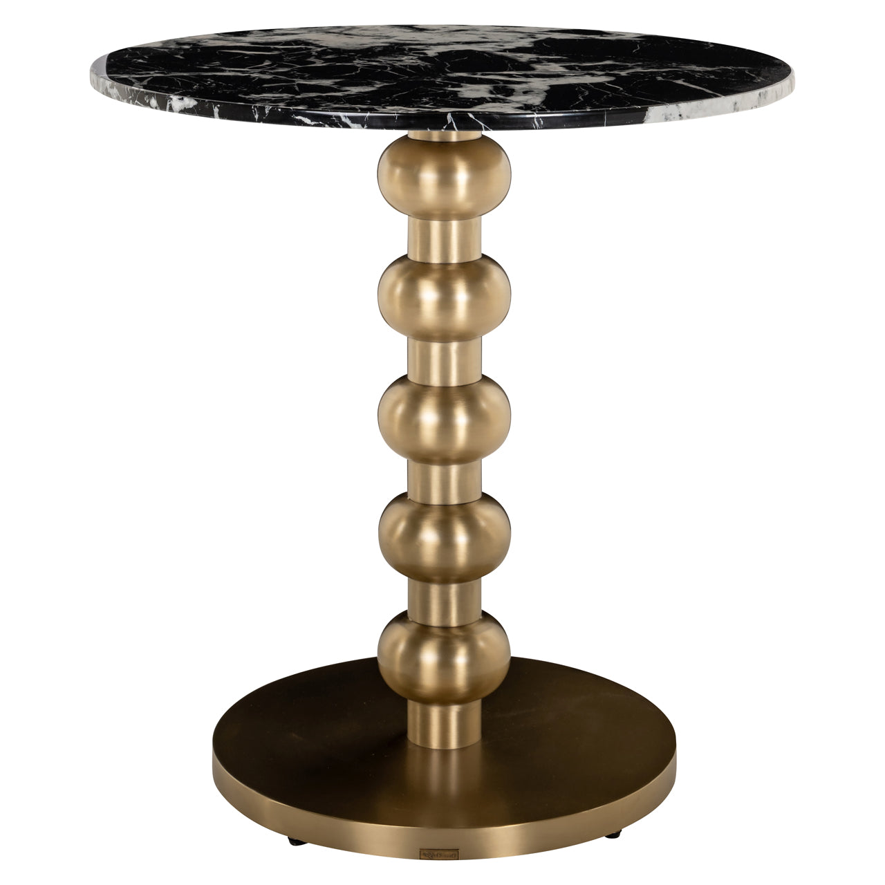 Richmond Interiors Bistro table Witlox black/gold 75¯  Nicholas John Interiors