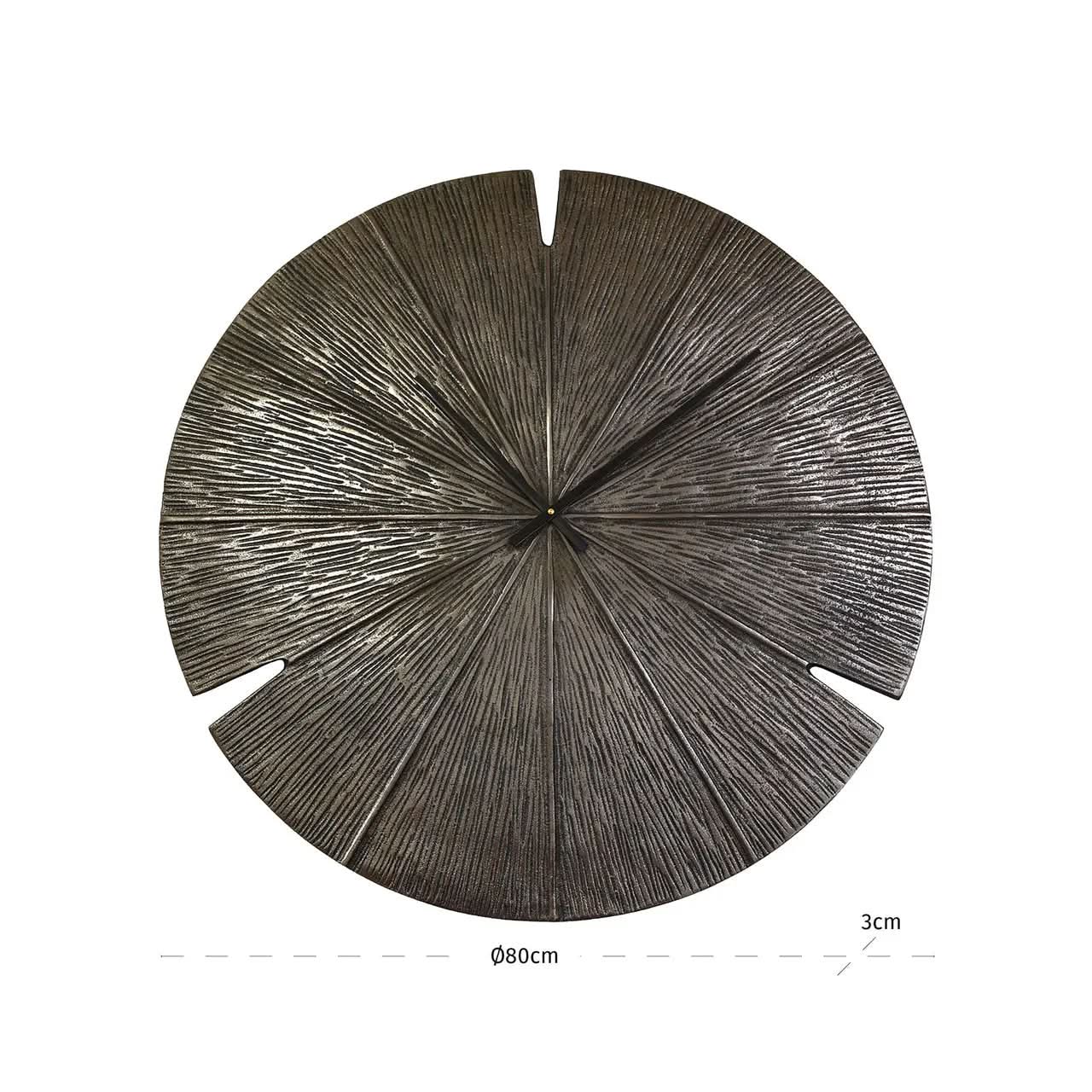 Richmond Interiors Blaise Bronze Clock   Nicholas John Interiors