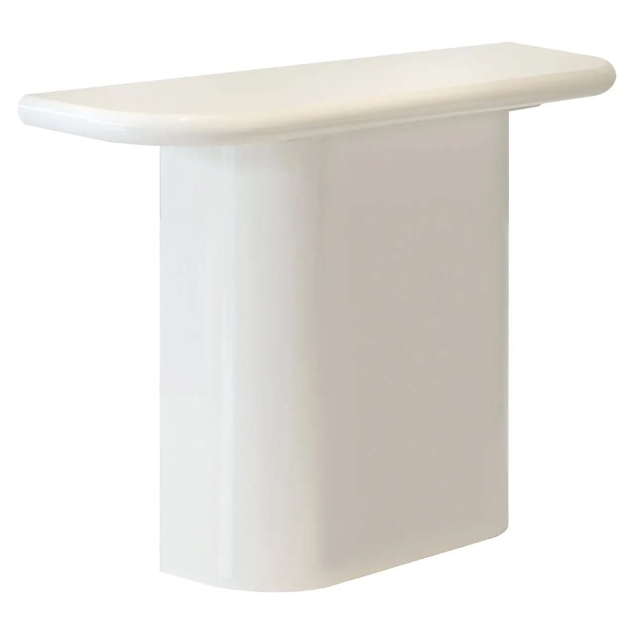 Richmond Interiors Blake Coconut Milk Console Table   Nicholas John Interiors