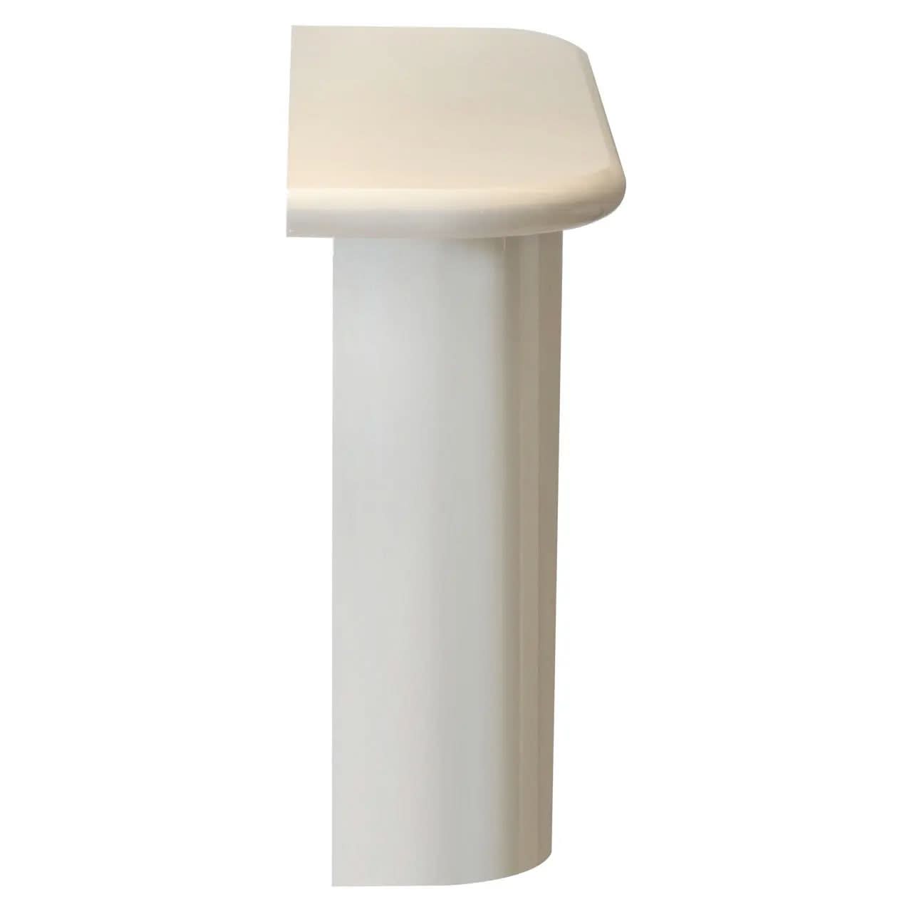 Richmond Interiors Blake Coconut Milk Console Table   Nicholas John Interiors