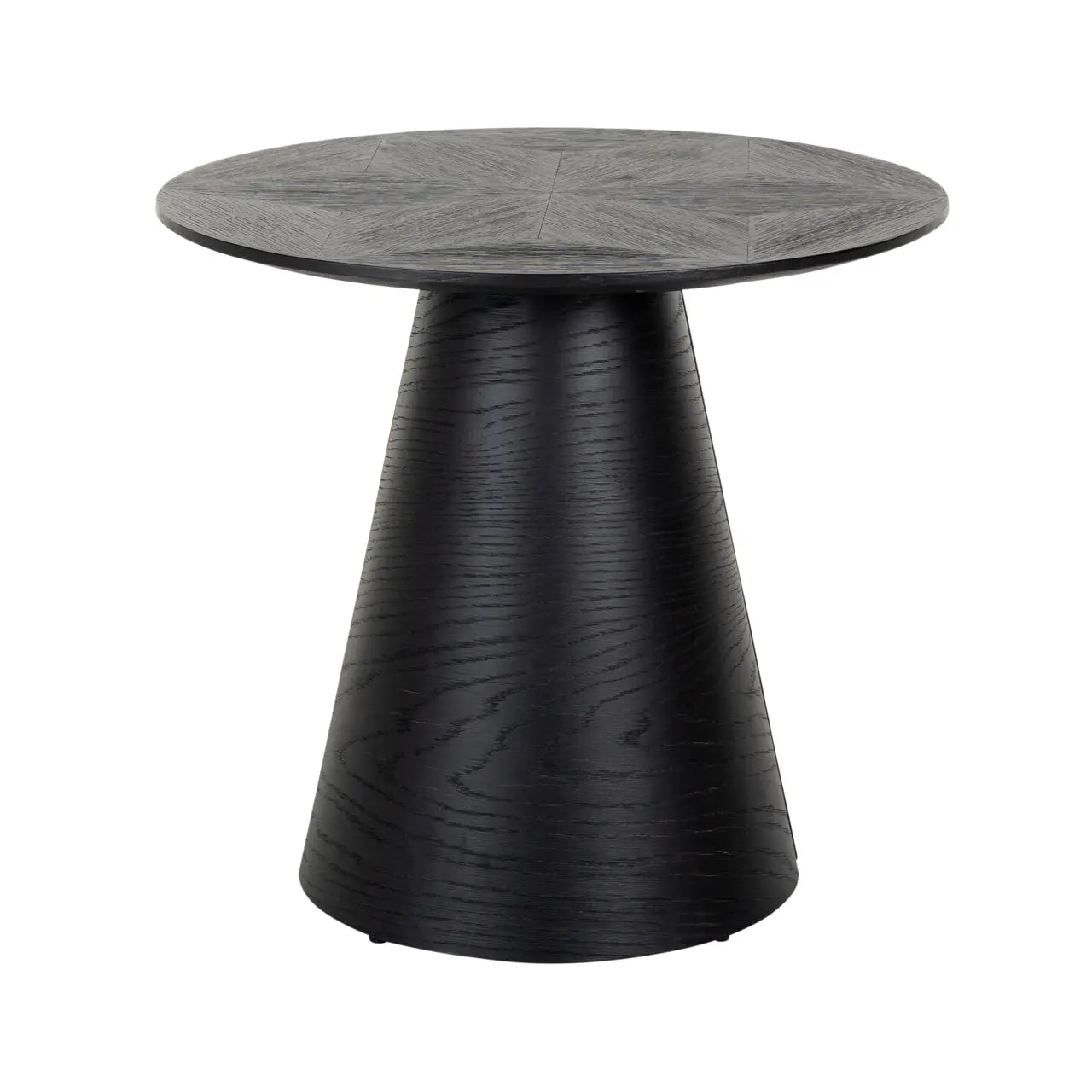 Richmond Interiors Blax Black Oak Veneer Side Table – Modern Accent Furniture  Nicholas John Interiors