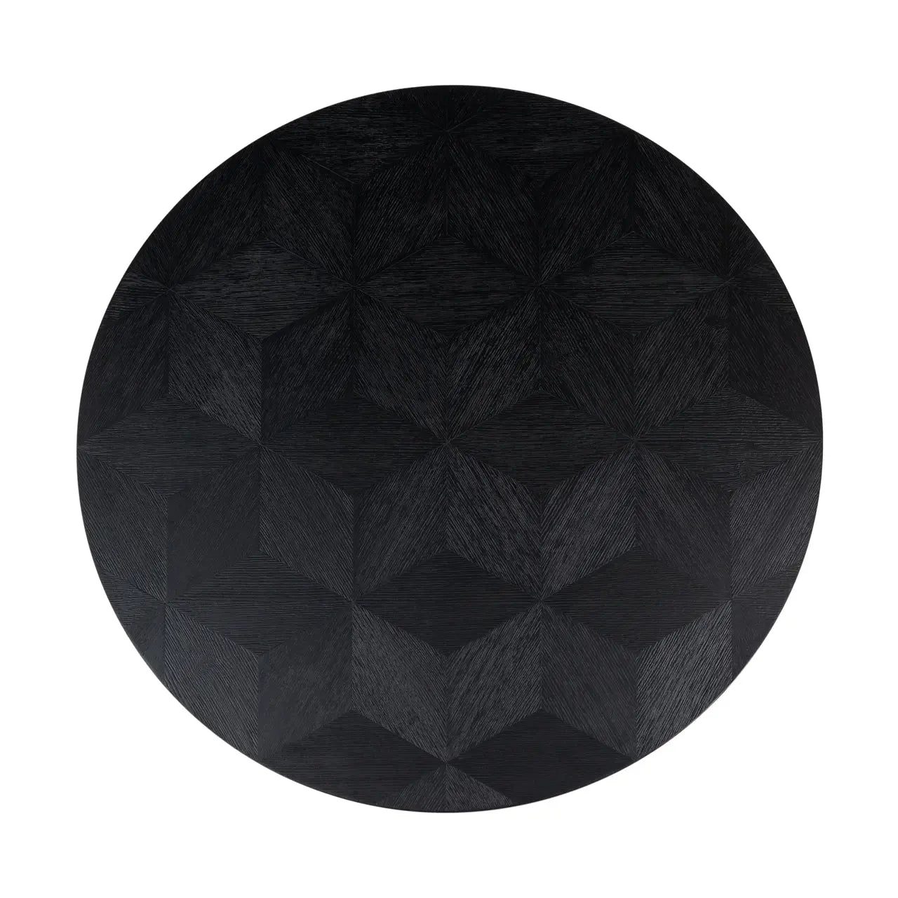 Richmond Interiors Blax Round Black Oak Veneer Coffee Table – 110 cm  Nicholas John Interiors