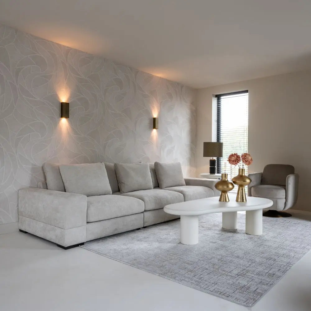 Richmond Interiors Bloomstone 160x80cm Coffee Table in White  Nicholas John Interiors