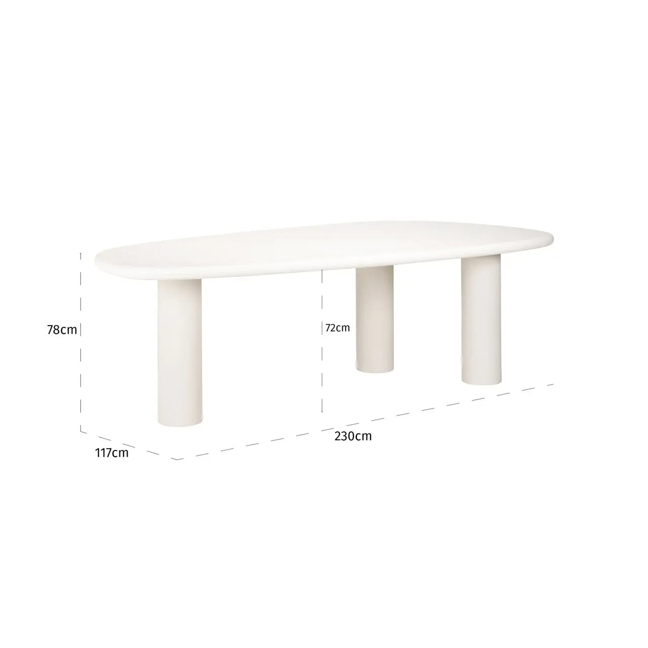 Richmond Interiors Bloomstone 235cm Dining Table   Nicholas John Interiors
