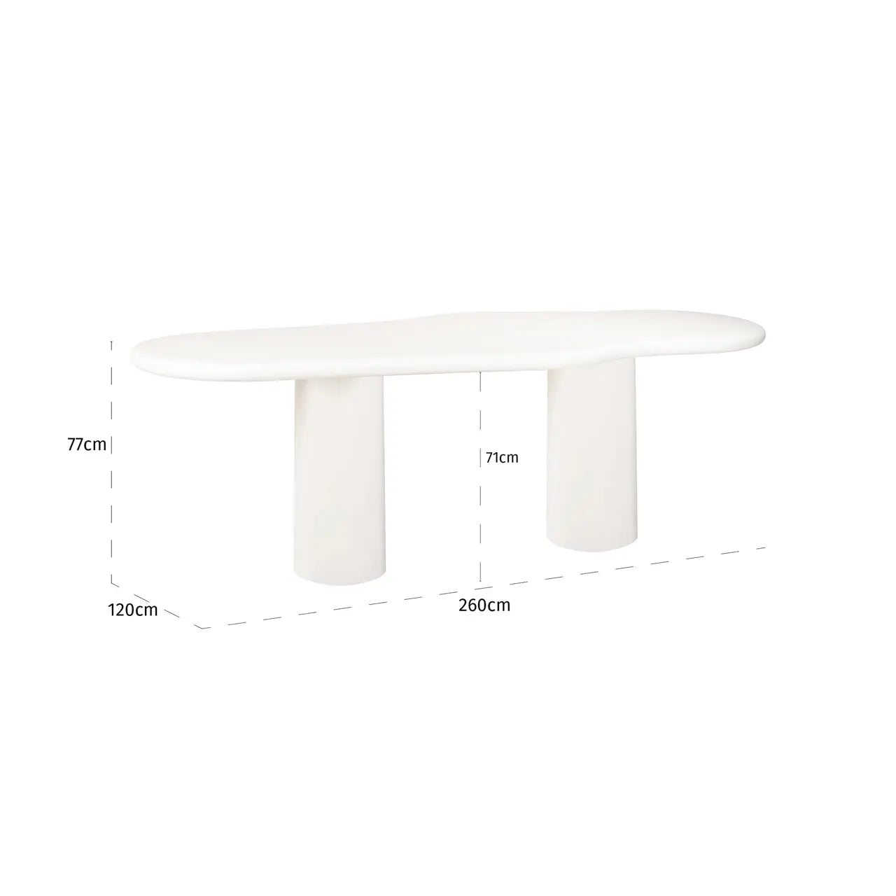 Richmond Interiors Bloomstone 260cm Dining Table  Nicholas John Interiors