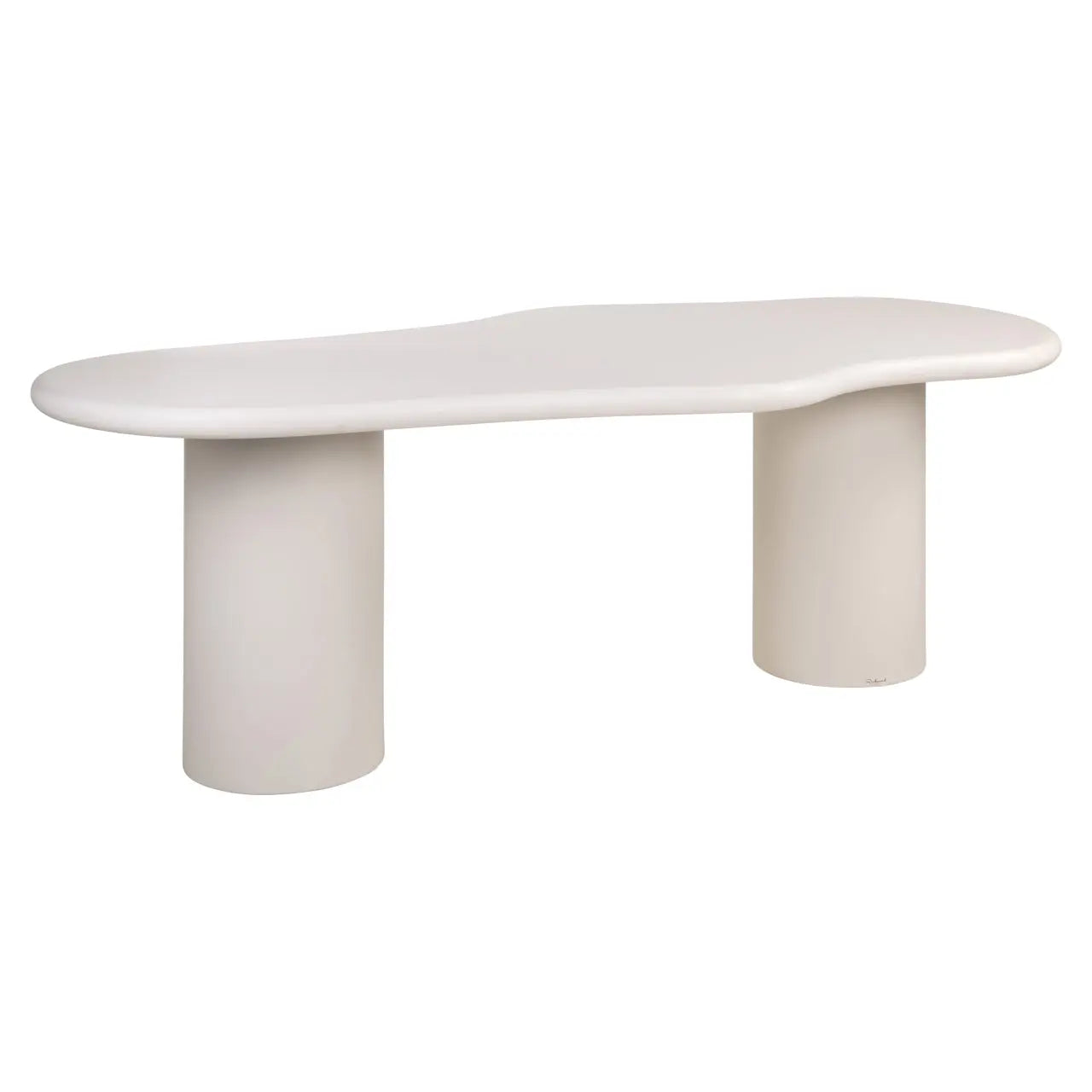 Richmond Interiors Bloomstone White 230cm Dining Table   Nicholas John Interiors
